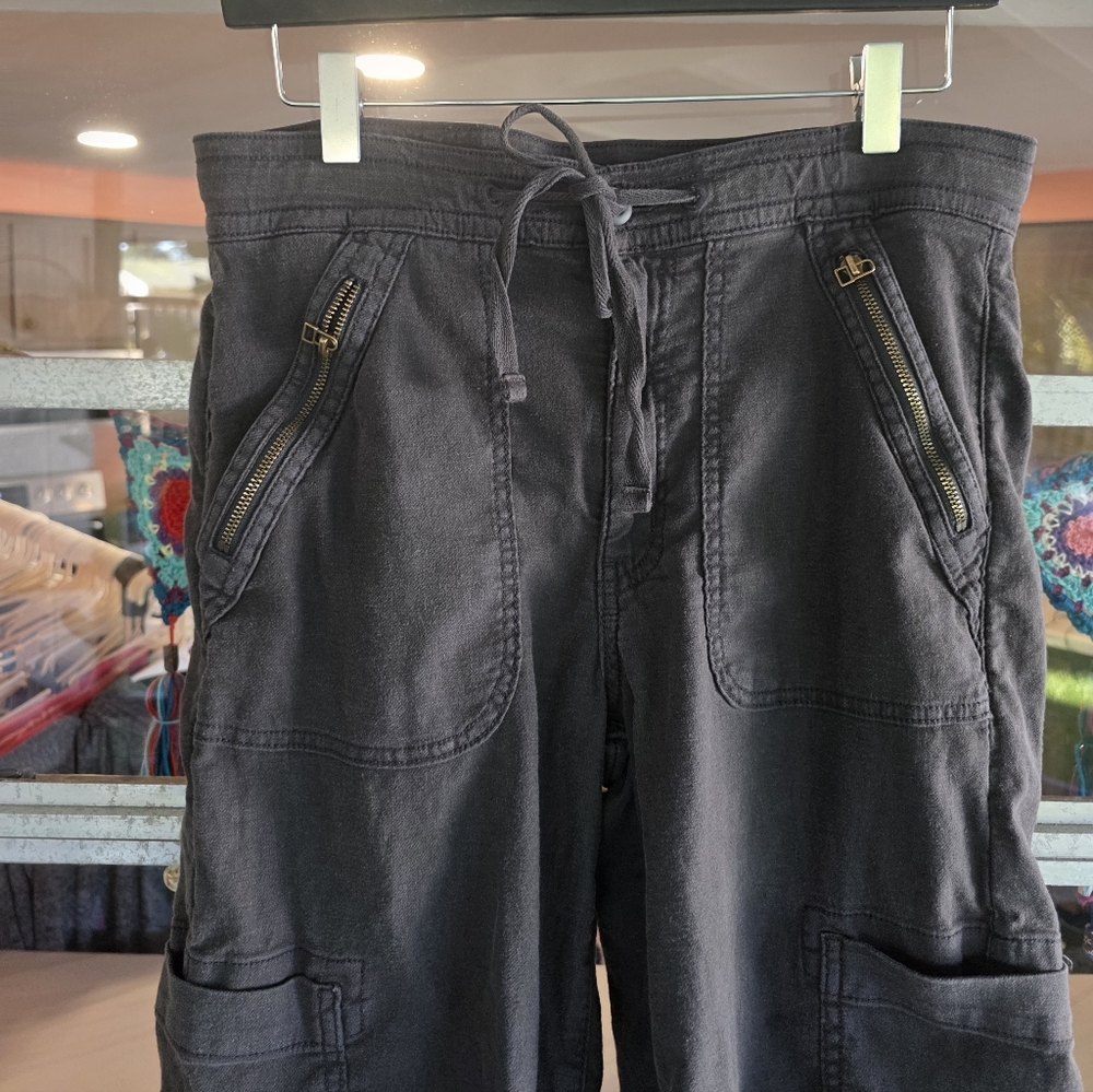 American Eagle Outfitters Charcoal Wide Leg Pants - Picture 3 of 16